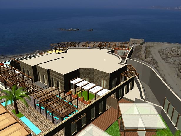 Desing & construction Sorthi : cafe-restaurant-beach bar at Mykonos - Greece by http://www.facebook.com/WORKS.C.D