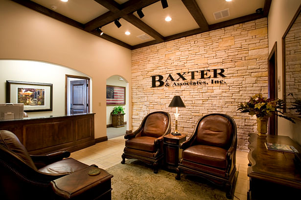 Baxter & Associates office - Designed and detailed high upscale office interiors.