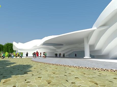 Redesigning of Alhambra Art Complex, (Building entrance)