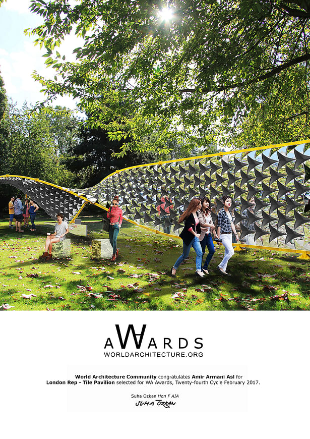  won the WA Award Cycle 24 (2017) / World Architecture Community