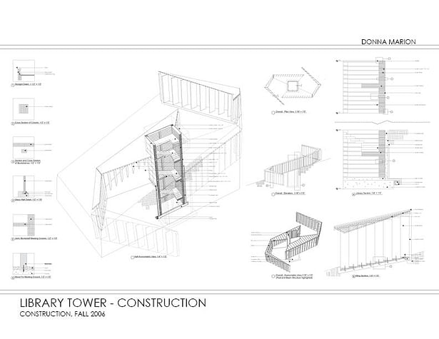 Construction drawings - Library Tower