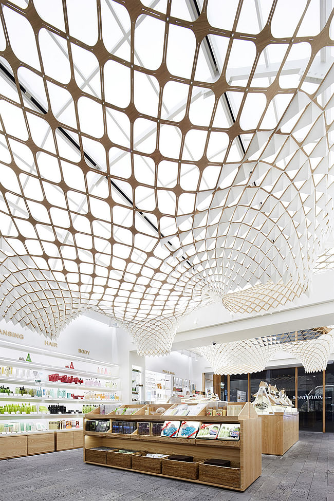 Innisfree flagship store in Seoul, South Korea by Innisfree; Installation and Facade: SOFTlab