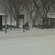 Matt battles the snow on his way to Wooster Square