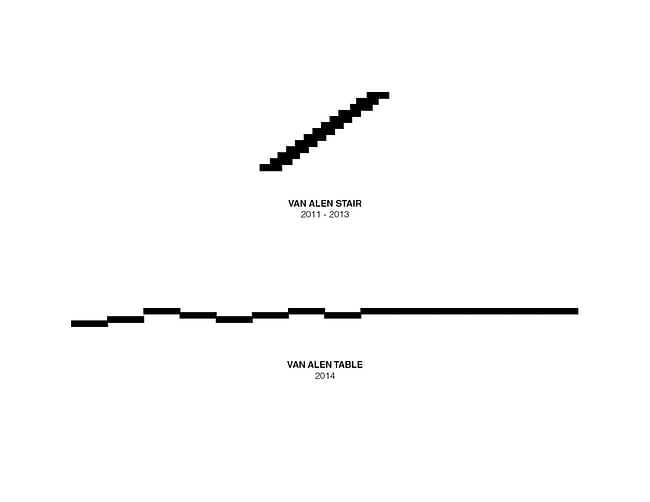 Ground/Work Competition Finalist Entry by Of Possible Architectures: The Van Alen Table-a translation of the Van Alen Stairs.