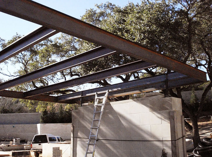 Carport roof structure. Fabricated while working at Cottam Hargrave.