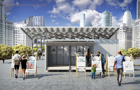 Entry into the Chicago Architecture Biennial Lakefront Kiosk Competition