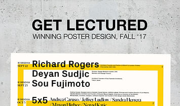 The votes are in — the top architecture lecture series posters for Fall 2017