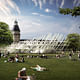 Rendering of the Karlsruhe City Jubilee Pavilion by J. MAYER H. Image © J. MAYER H.