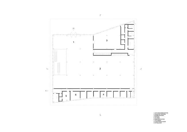 Floor plan, F01 (Image: HENN)