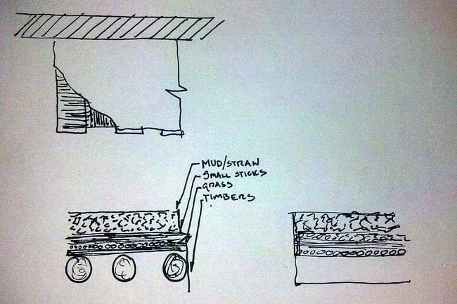 Balcony Cutaway and Section