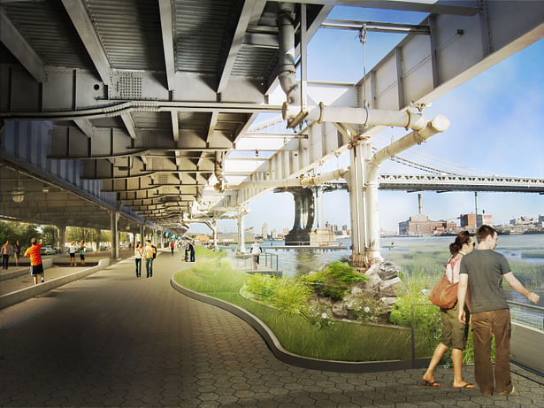 Rendering of proposed East River Esplanade