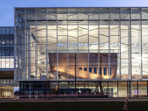 The Henri Moissan Centre for Paris-Saclay University in Orsay, France by Bernard Tschumi Architects and Groupe-6. Image: © Christian Richters