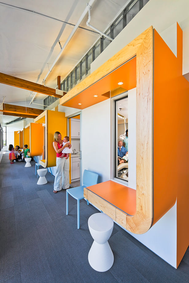 vibrant pediatric dental office. architectural, functional, informational and graphical experience. 3,200 sq ft. 