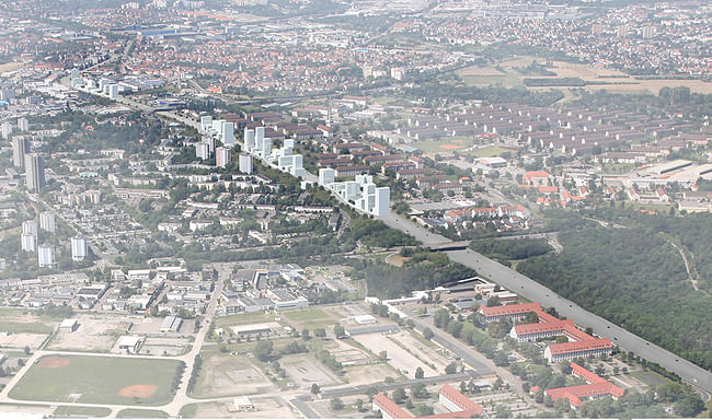 'Inverse Boulevard' for E12 Germany - Mannheim. Image courtesy of Kawahara Krause Architects.