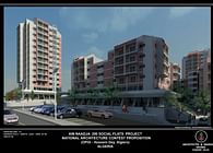 200 Social Flats National Architecture Contest Project, (AIN NAADJA, Algiers, Algeria)