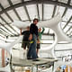 Fly’s Eye Dome restoration at Goetz Boats in Bristol, RI (Photo: Ira Garber)